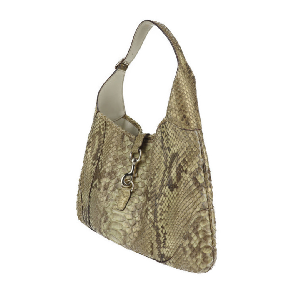 Gucci Jackie Shoulder Bag Gold Python - image 1